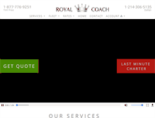 Tablet Screenshot of dallasroyalcoach.com